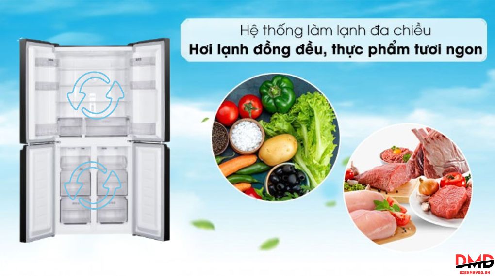 Tủ lạnh Sharp Inverter Multi Door 421 lít SJ-FXP510VG-BK