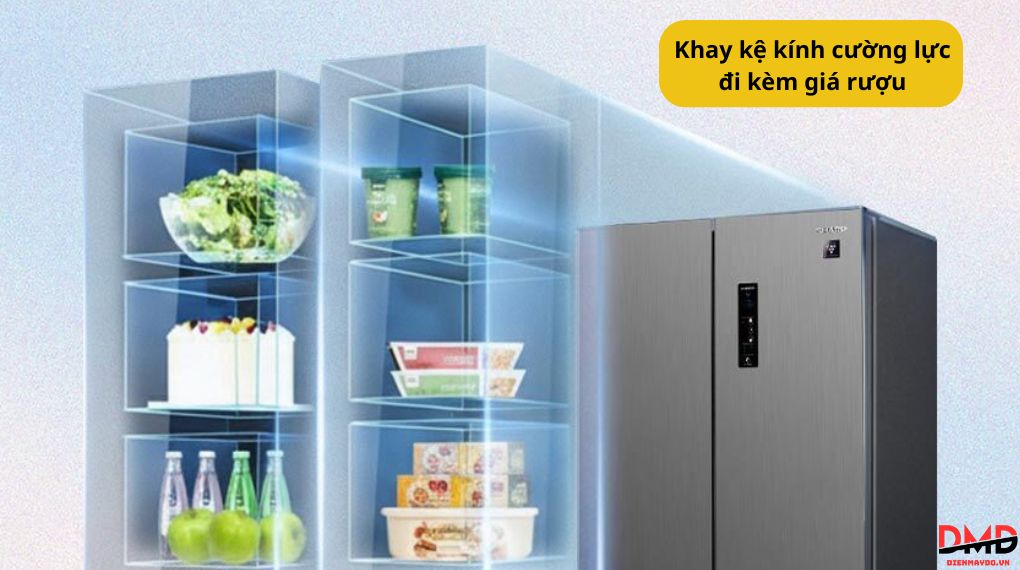 Tủ lạnh Sharp Inverter Multi Door 466 lít SJ-FXP560V-MG