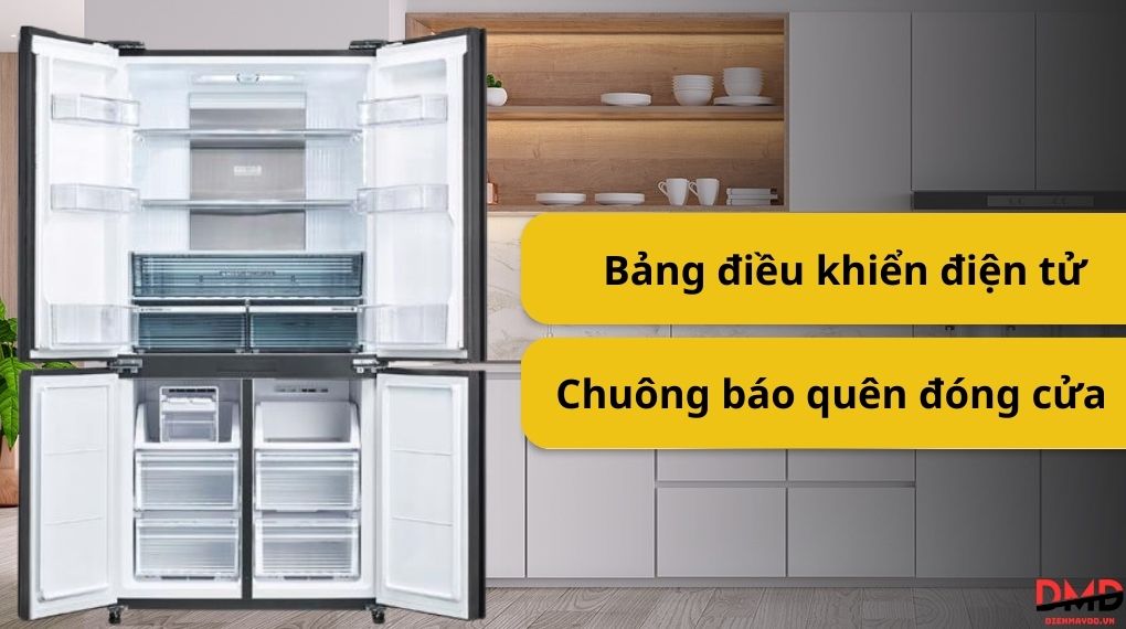 Tủ lạnh Sharp Inverter Multi Door 572 lít SJ-FXP650VG-SL