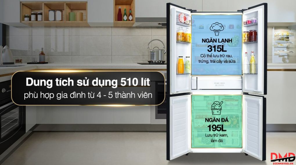 Tủ lạnh Toshiba 555 lít có phù hợp gia đình đông người?