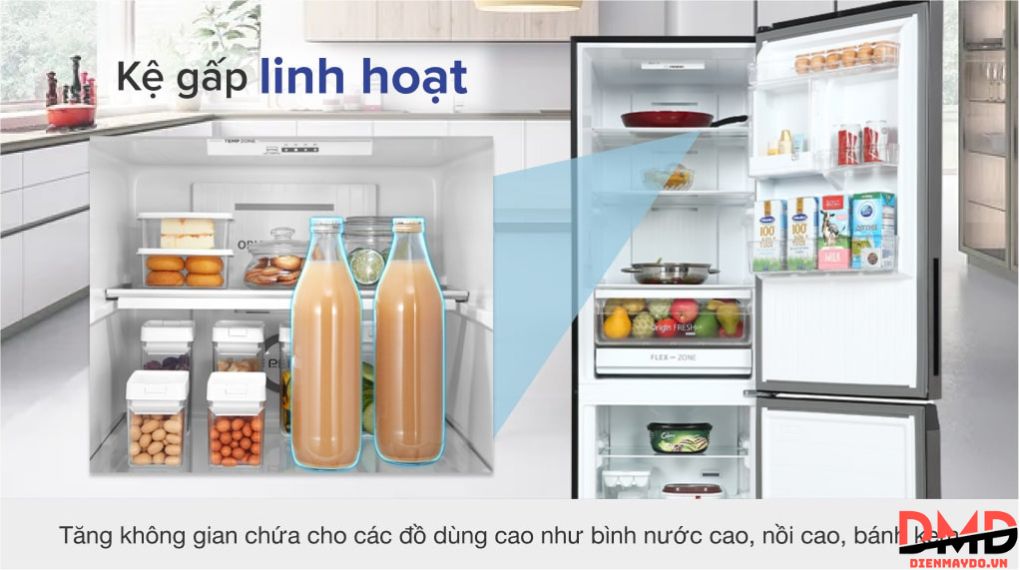 Tủ lạnh Toshiba Inverter 325 lít GR-RB410WE-PMV(37)-SG