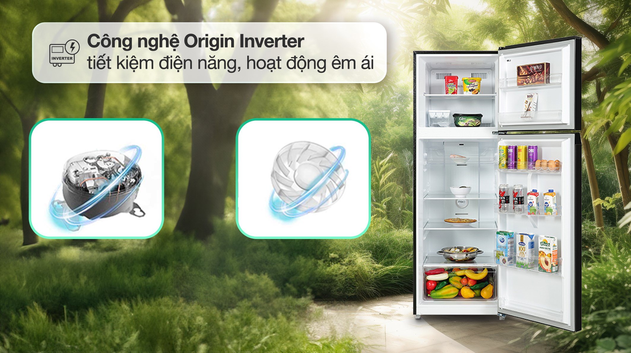 Tủ lạnh Toshiba Inverter 409 lít GR-RT535WEA-PMV(06)-MG