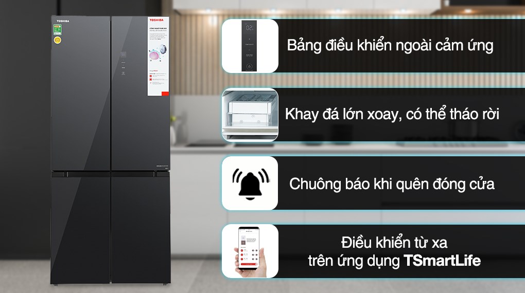Tủ lạnh Toshiba Inverter 515 lít GR-RF670WI-PGV(A9)-BG