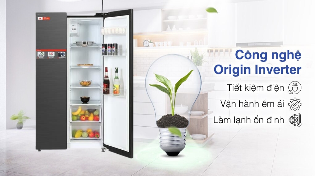 Tủ lạnh Toshiba Inverter 555 lít GR-RS696WI-PMV(60)-AG