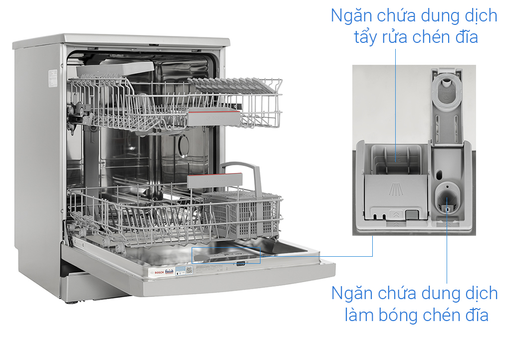Máy rửa bát độc lập Bosch SMS4EKI06E Nhập Khẩu,Giao hàng 2H