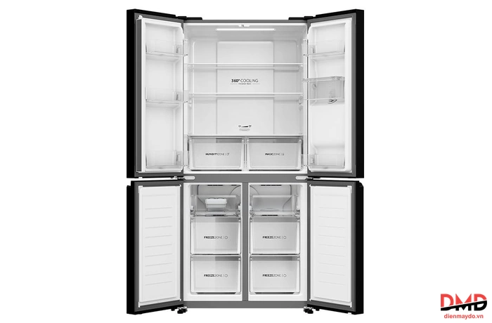 Tủ lạnh Aqua Inverter 469 lít Multi Door AQR-M536XA(WSL)