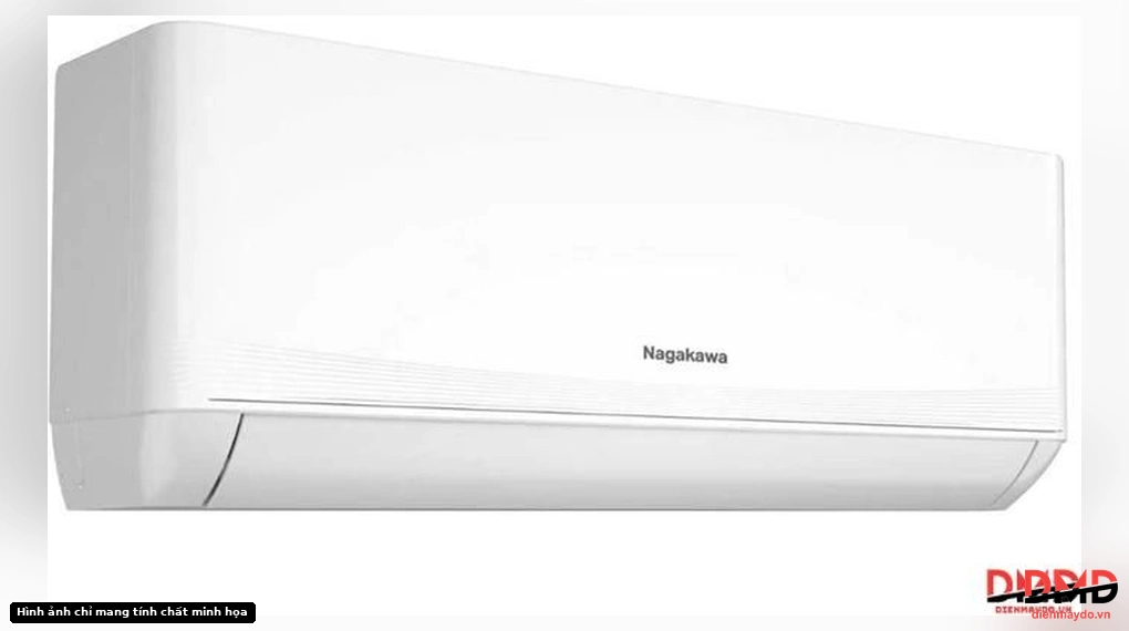 Angled view of indoor unit for Điều hòa Nagakawa Inverter 2 HP NIS-C18R2T62