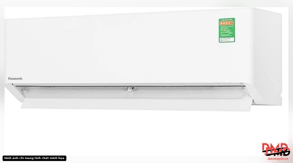 Angled view of the indoor unit of Điều hòa Panasonic Inverter 1.5 HP CU/CS-XZ12BKH-8 with open louvers