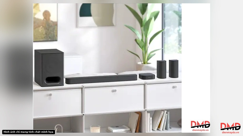 Bộ loa thanh Sony BRAVIA Theatre System 6 HT-S60 1000W lifestyle setup in a living room