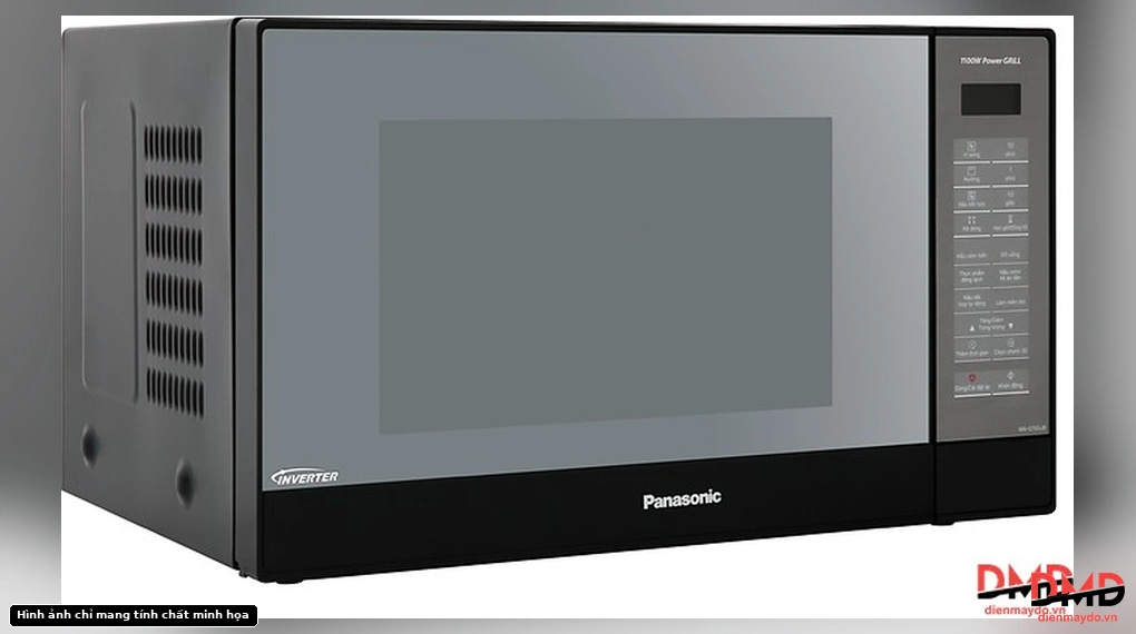 Left-angled view of Lò vi sóng có nướng Panasonic NN-GT65JBYUE 31 lít