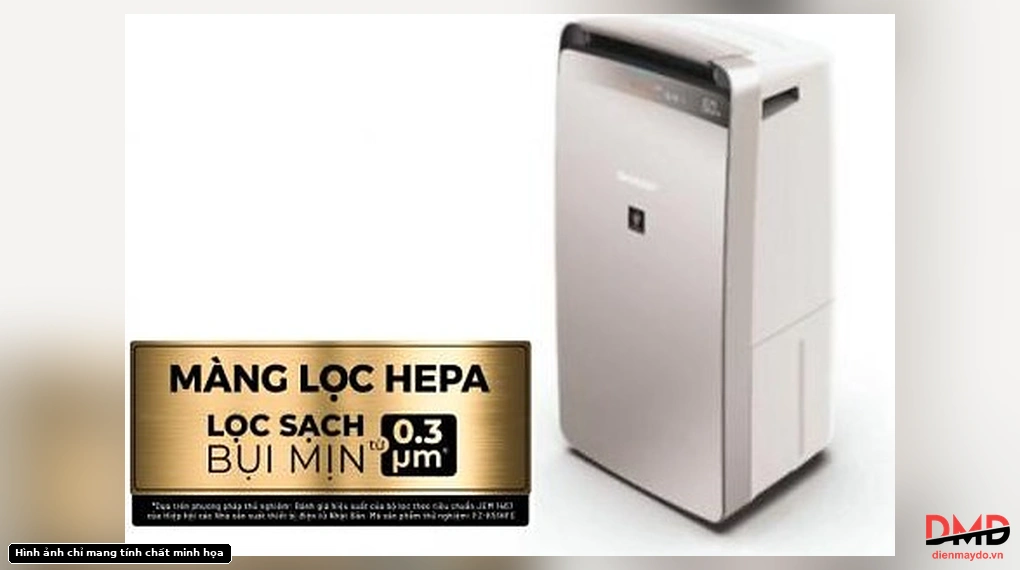 Máy hút ẩm kết hợp lọc không khí Sharp Inverter DW-J27FV-S 27 lít