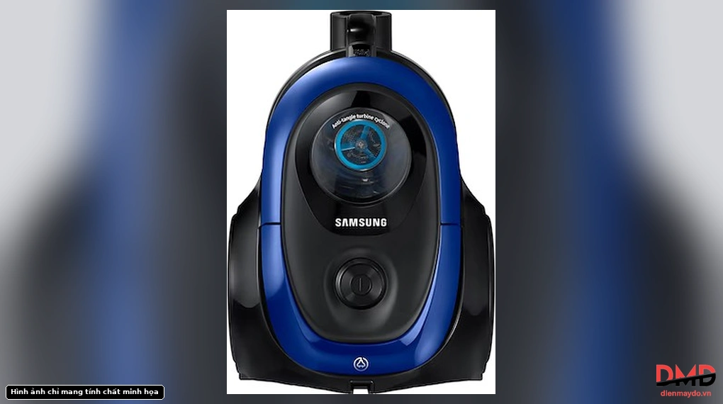 Top view of Samsung VC18M2120SB/SV vacuum cleaner showing controls