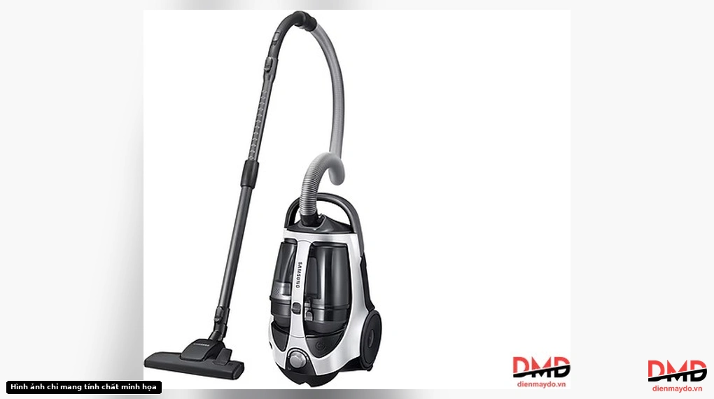 Máy hút bụi dạng hộp Samsung VCC8835V37/XSV fully assembled with hose, wand, and floor nozzle