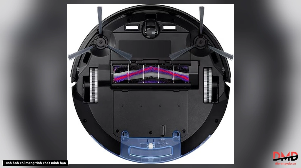 Bottom view of Robot hút bụi lau nhà Samsung POWERbot-E VR05R5050WK/SV without mopping pad
