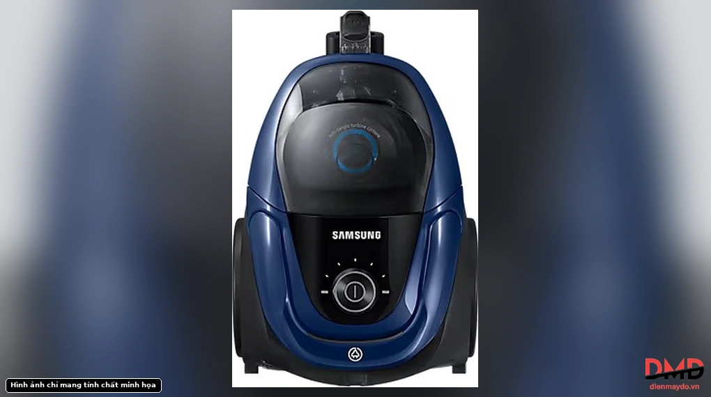Top view of Máy hút bụi Samsung VC18M3110VB/SV showing control dial and dustbin