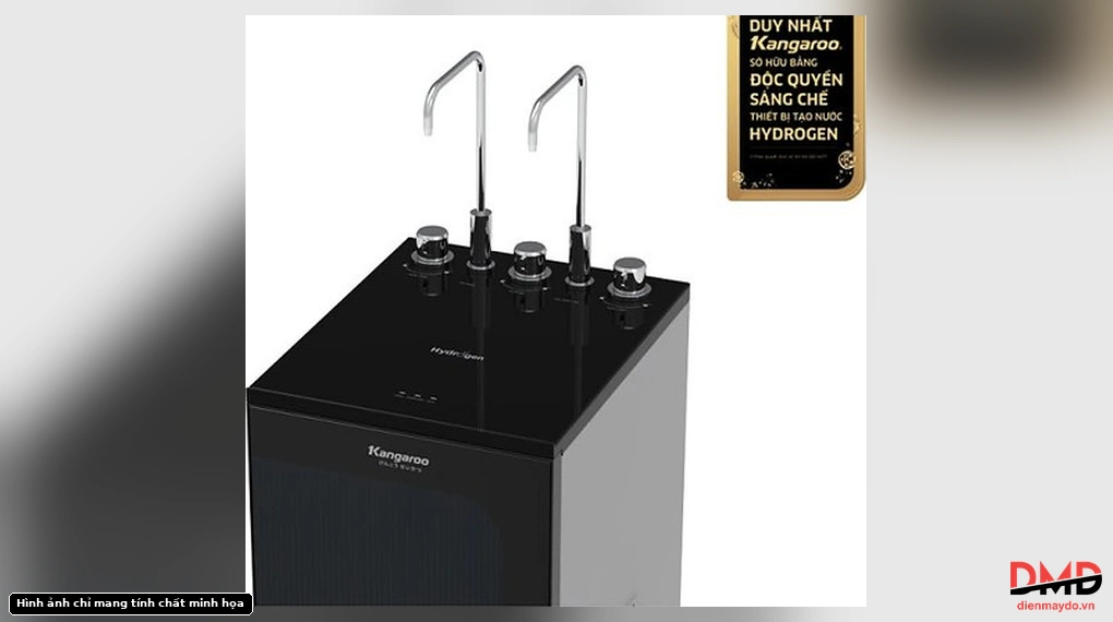 Top control panel and faucets of Máy lọc nước RO Kangaroo KG10A16 10 lõi