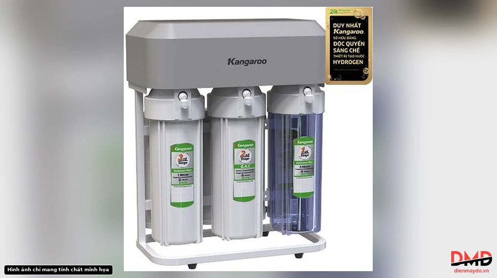 Máy lọc nước RO Kangaroo KGHP10K3 10 lõi - Thiết kế mặt trước