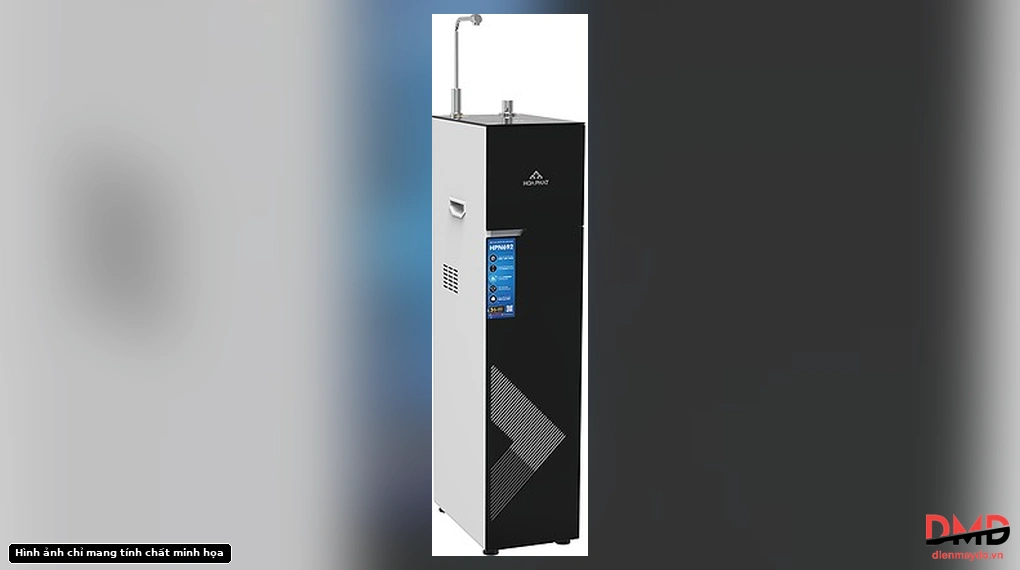Left angled view of Máy lọc nước RO nóng lạnh Hòa Phát HPN692 10 lõi