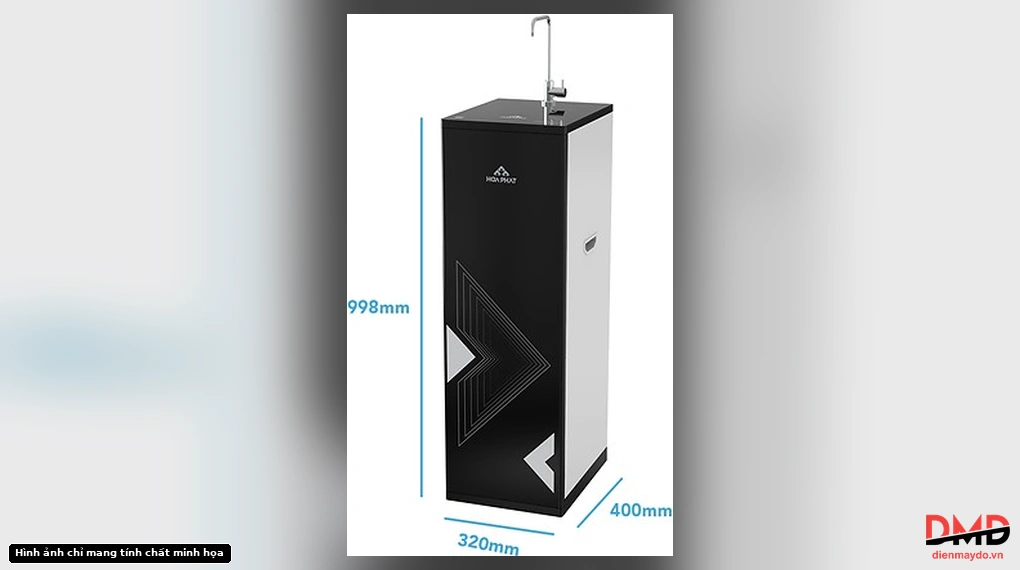 Kích thước Máy lọc nước RO tủ đứng Hòa Phát HPR526 11 lõi