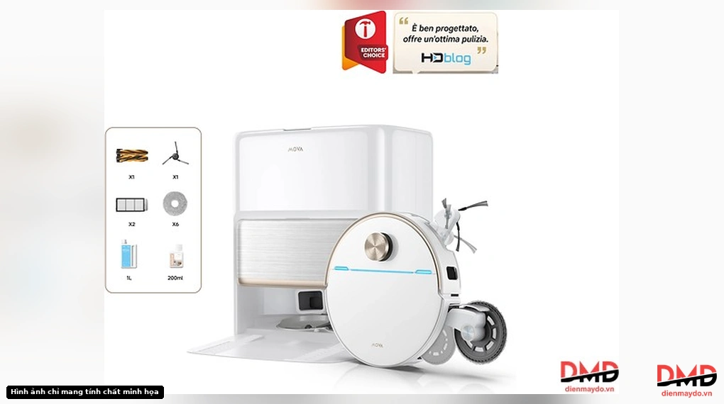 Robot hút bụi lau nhà Mova V70 Ultra Complete with base station and accessories