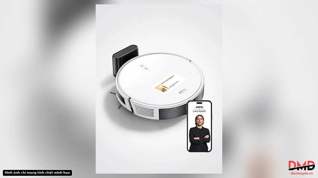 Robot hút bụi lau nhà MOVA E10 with charging dock and smartphone app