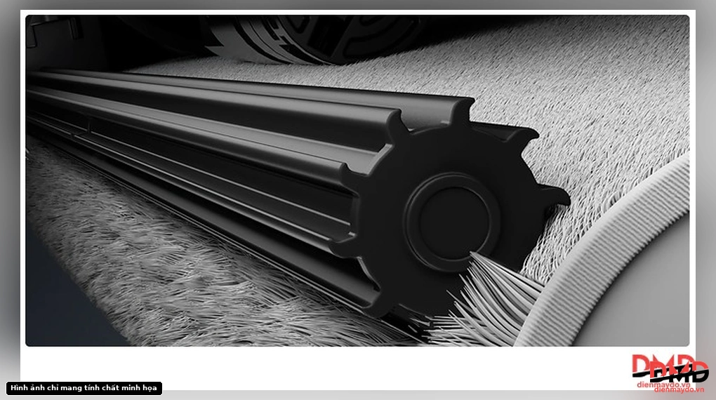 Robot hút bụi lau nhà MOVA Z50 Ultra main roller brush close-up
