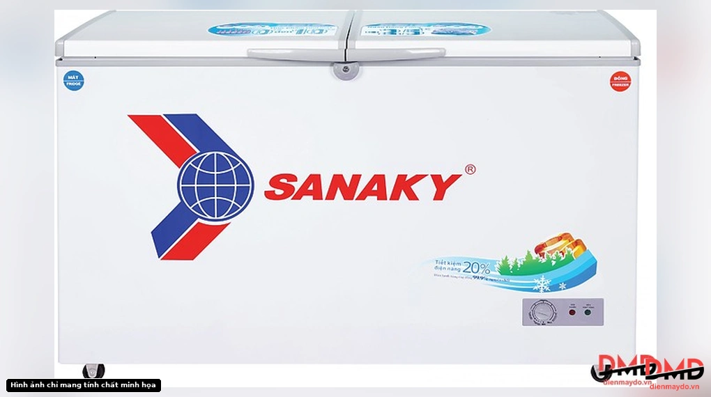 Mặt trước Tủ đông Sanaky 280 lít VH-4099W1