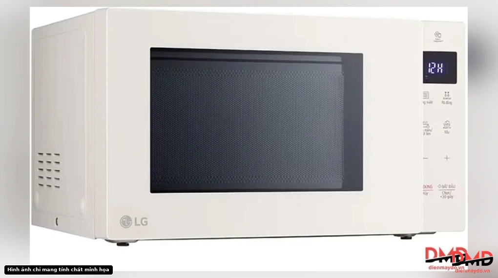 Angled view of Lò vi sóng LG MS2535GIK 25 lít