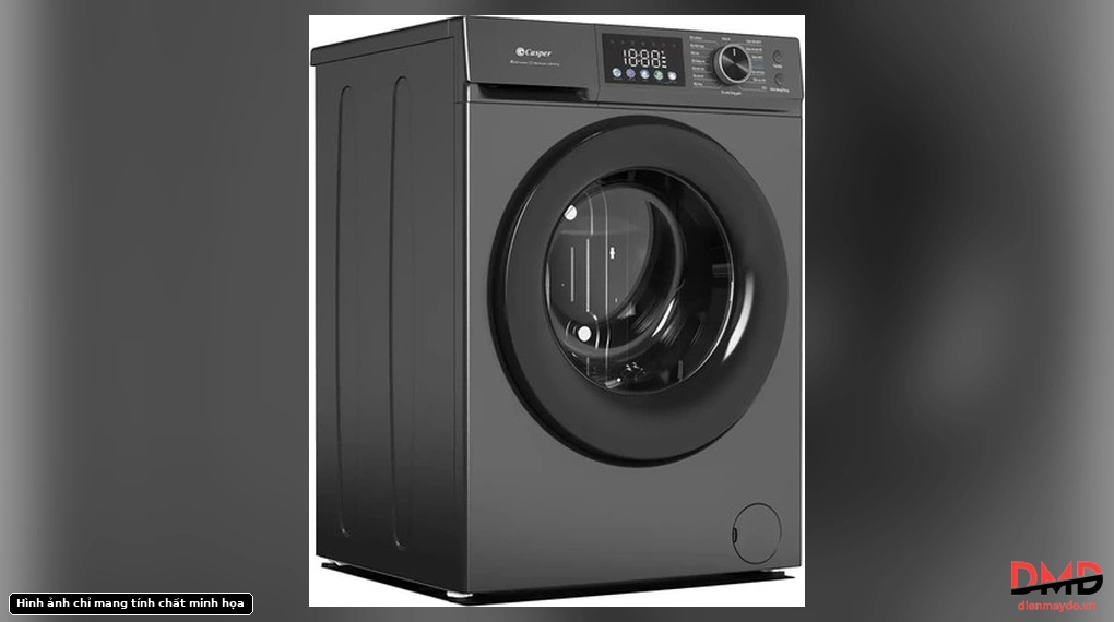 Left angle view of Máy giặt Casper Inverter 12.5 kg WF-D125VGR1