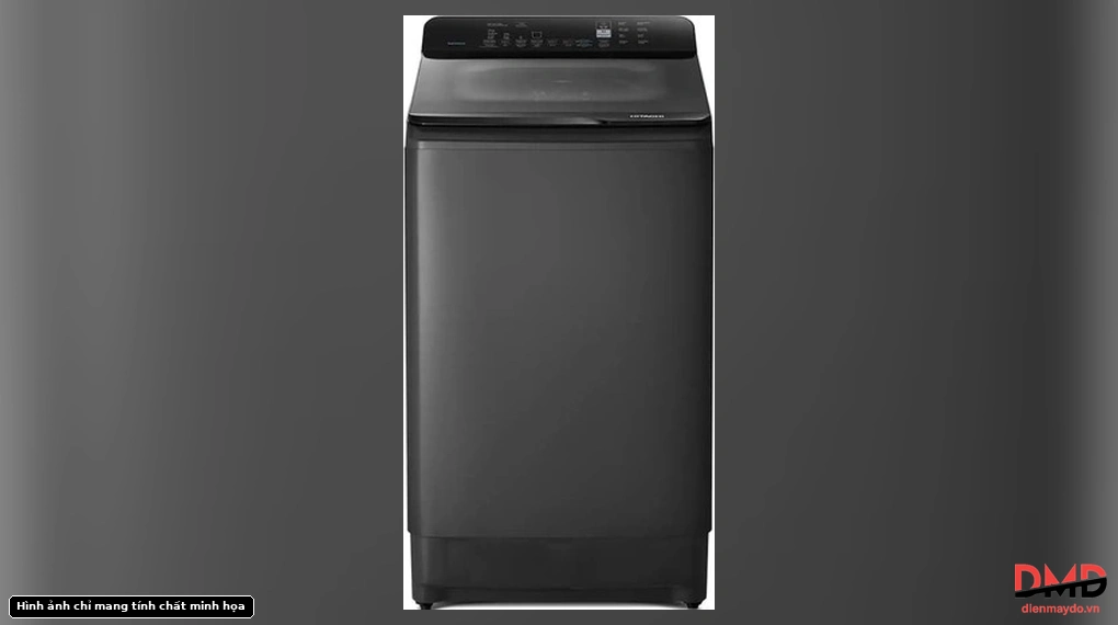 Front view of Máy giặt Hitachi Inverter 15 kg LTL 15MVW0T GG