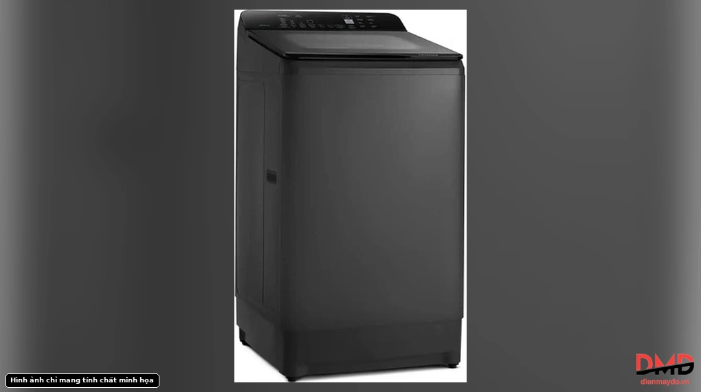 Left angled view of Máy giặt Hitachi Inverter 15 kg LTL 15MVW0T GG