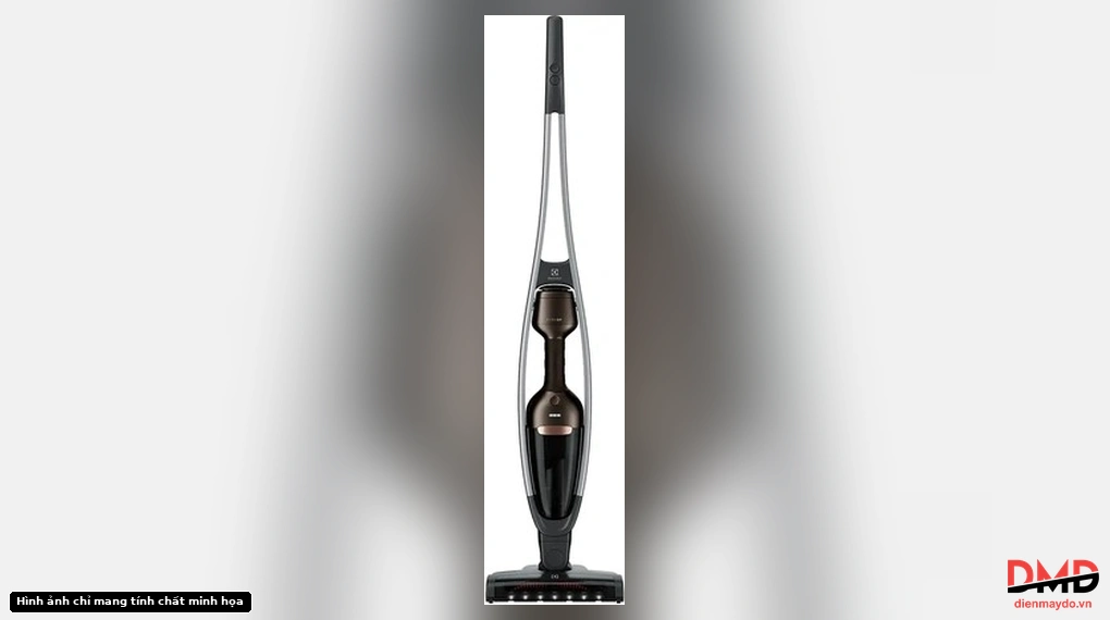 Front view of the Electrolux PQ91-3EM cordless vacuum cleaner showing its full upright design.