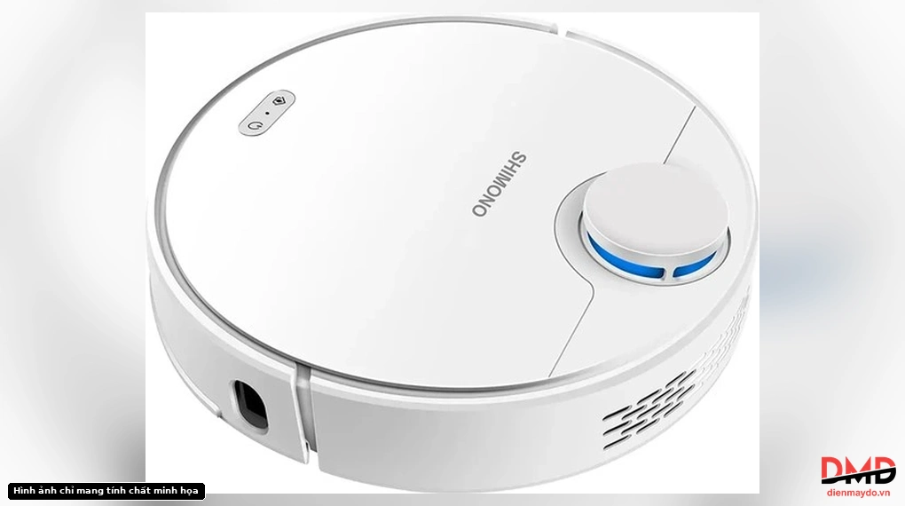 Rear angled view of Robot hút bụi Shimono ZK902