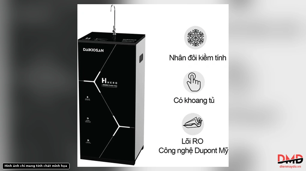Máy lọc nước RO Daikiosan DN107 - lõi RO Mỹ với các tính năng nổi bật
