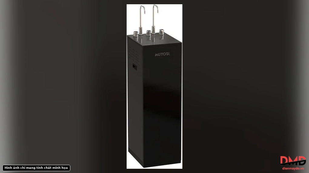 Left angled view of Máy lọc nước nóng lạnh Nguội Đèn UV Khử Khuẩn Mutosi MP-S119UV 11 lõi