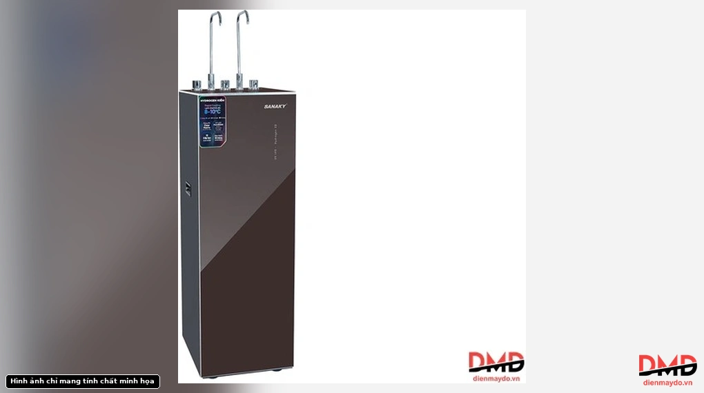 Left-angled view of Máy lọc nước nóng lạnh Hydrogen Khoáng 12 lõi Sanaky SNK-TV3HK020
