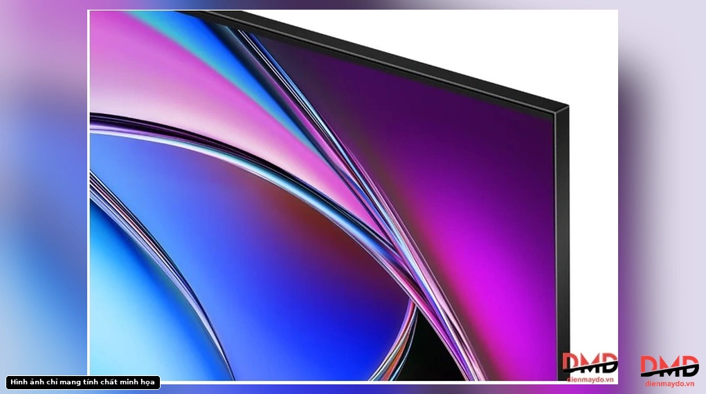 Close-up detail of the top right bezel of Smart Tivi Toshiba AI 55 inch 55Z670RP