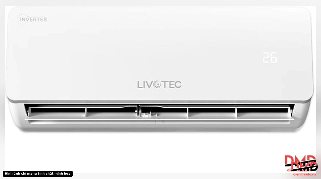 Front view of Điều hòa Livotec Inverter 1 HP DHV09J indoor unit