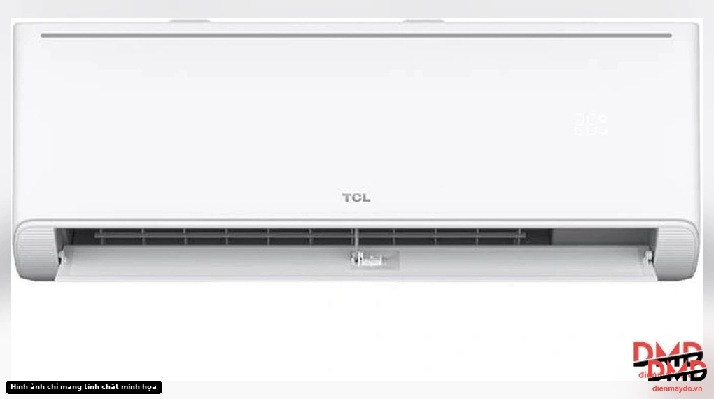 Front view of Điều hòa TCL Inverter 1 HP TAC-BR10CSV/TB indoor unit, louver open