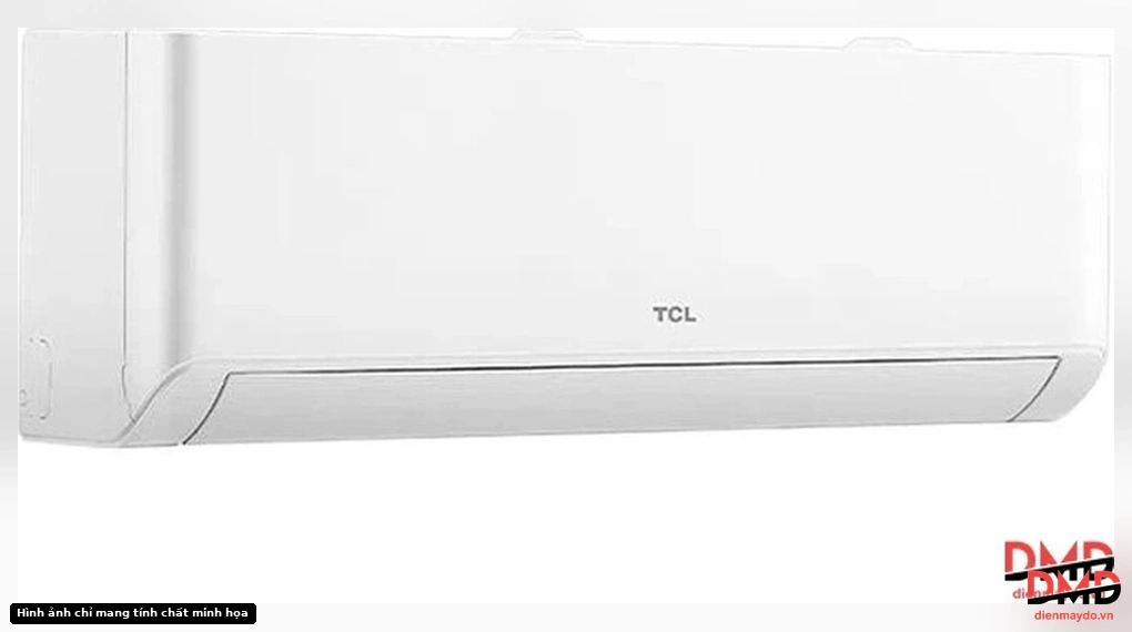 Angled front view of Điều hòa TCL Inverter 2.5 HP TBI-24CSD/TPHI indoor unit with closed louver