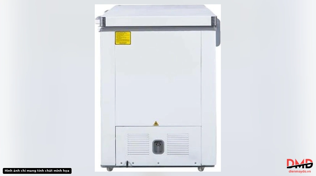Side view of Tủ đông Alaska 280 lít BCD-3568C showing the side panel and bottom ventilation grille