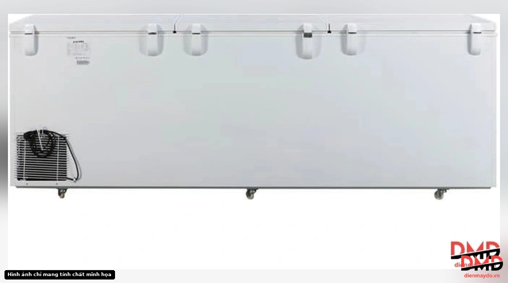 Rear view of Tủ đông Alaska Inverter 742 lít HB-1100CI