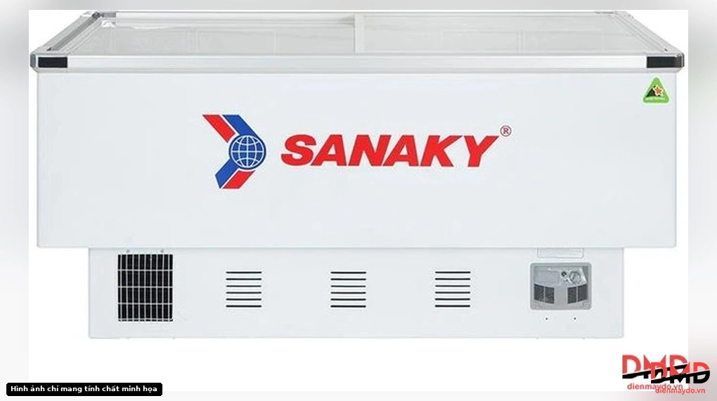Tủ đông Sanaky 516 lít VH-999K - Cửa kính lùa đóng