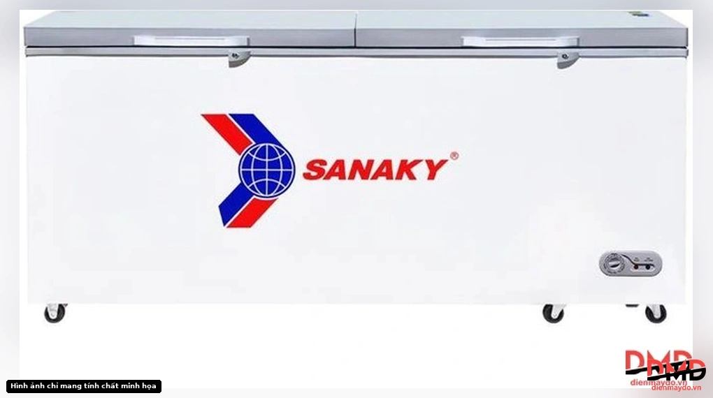 Tủ đông Sanaky 761 lít VH-8699HYK - Front view with closed lids