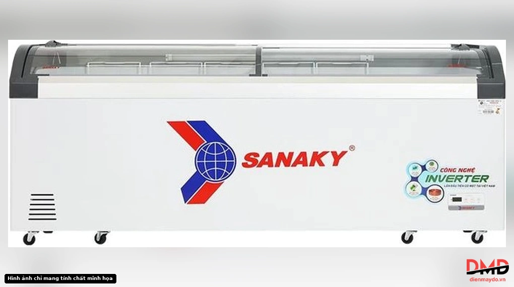 Front view of Tủ đông Sanaky Inverter 750 lít VH-1099K3A