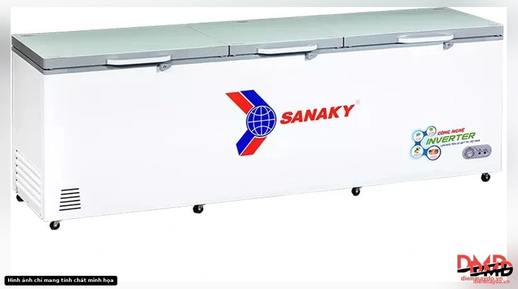 Tủ đông Sanaky Inverter 900 lít VH-1199HY4K - Full view