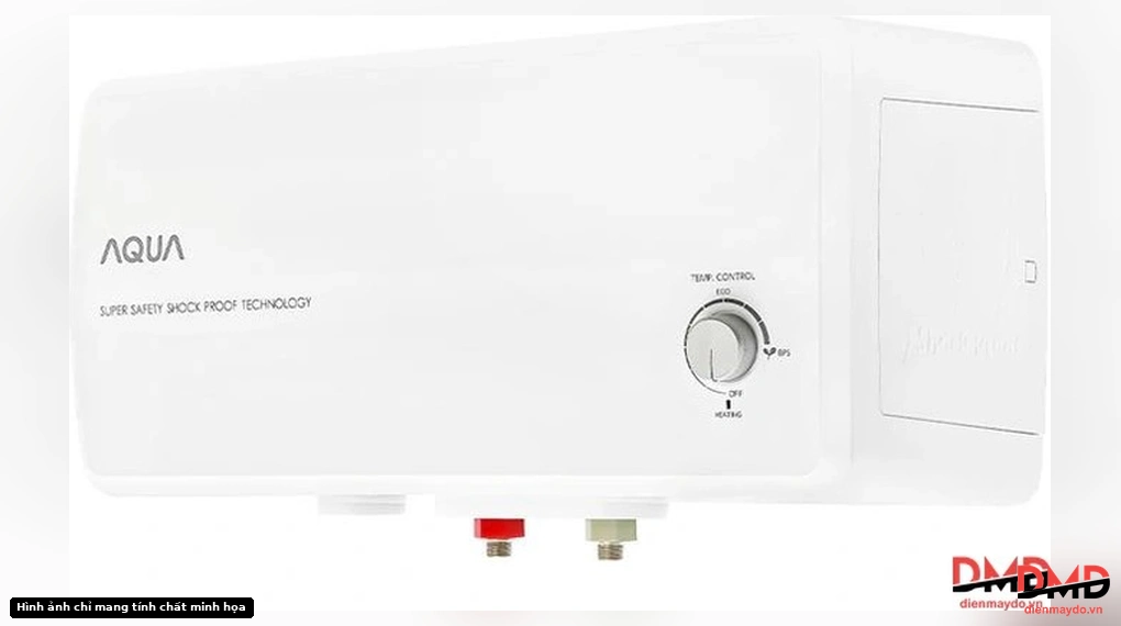Right angled view of Bình nóng lạnh gián tiếp Aqua 30 lít AES30H-SUPER