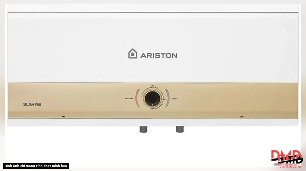 Front view of Bình nóng lạnh gián tiếp Ariston 30 lít SLIM3 30 RS MT 3KW