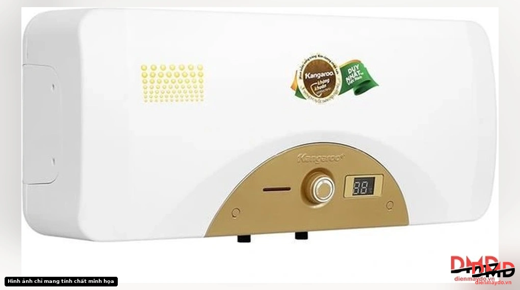 Left angled view of Bình nóng lạnh gián tiếp Kangaroo 30 lít KG68A3