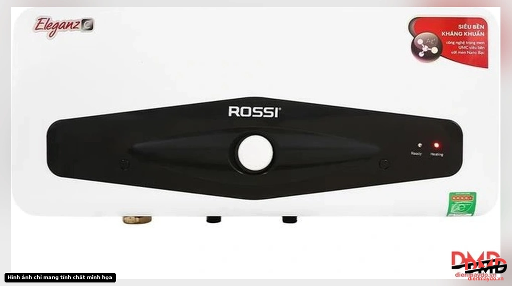 Bình nóng lạnh gián tiếp Rossi 20 lít REC20SL - Front view